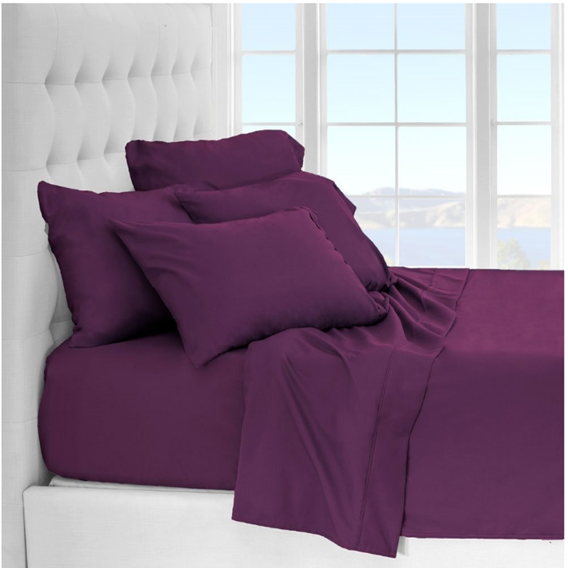 Inexpensive Bed Sheets Low Cost Double Size with Pillowcase in Set